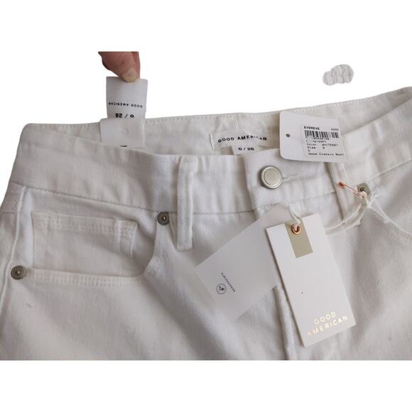 Good American Good Classic High-Rise Boot-Cut Jeans - Picture 6 of 13